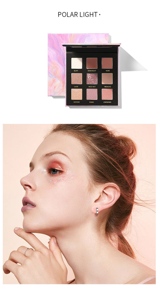 Paleta de Sombras Nacaradas con Purpurina - 9 Colores de Larga Duración - Image 10