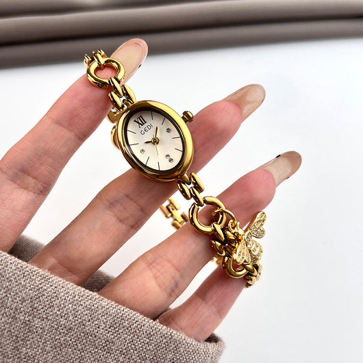 Reloj de Lujo Ligero con Esfera Ovalada para Mujer - Image 9