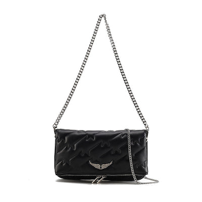 Bolso de Hombro Crossbody con Cadena y Bordado para Mujer - Image 2