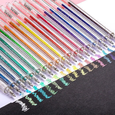 Set de Bolígrafos Gel Brillante con Marcadores Fluorescentes - Image 9