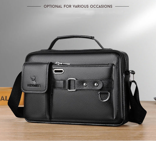Bolso Bandolera Casual para Hombre con Diseño Oblicuo - Image 8