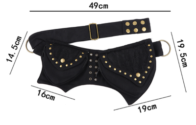 Bolsa de Cintura Vintage para Mujer - Bandolera Crossbody Impermeable - Image 14