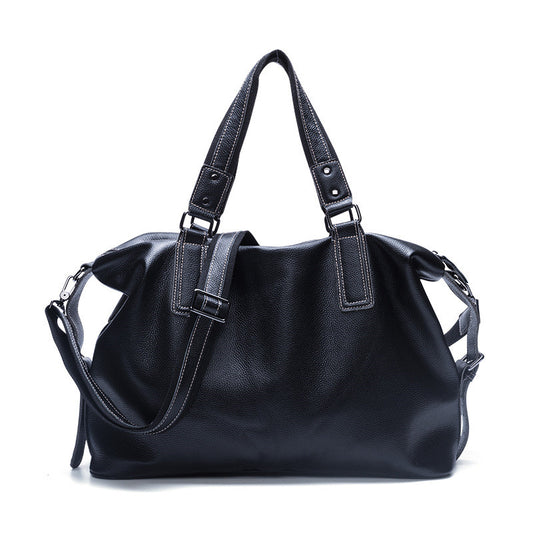 Bolso de Cuero Genuino Estilo Coreano para Mujer