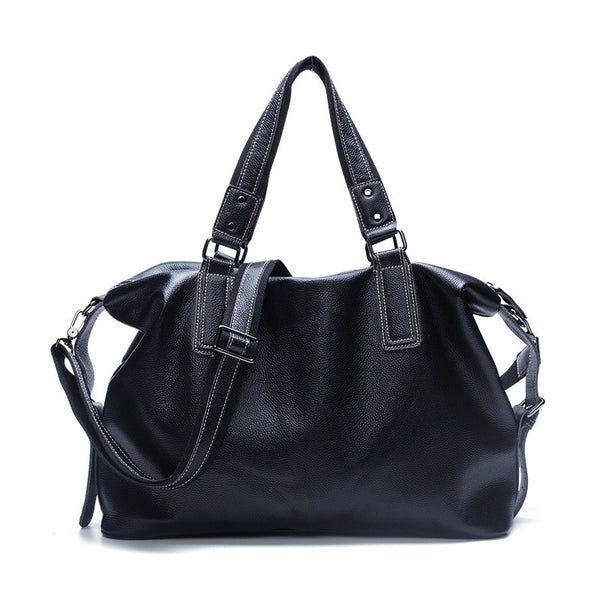 Bolso de Cuero Genuino Estilo Coreano para Mujer
