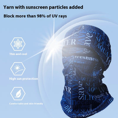 Máscara de Protección Solar Ice Silk para Hombre - Cobertura Facial Completa - Image 3