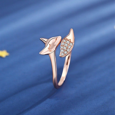Anillo Zorro Oro Rosado Elegante - Image 3