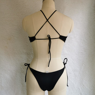 Traje de Baño Enterizo de Color Liso con Doble Argolla - Image 15