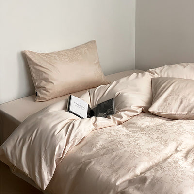 Juego de Cama Jacquard Terciopelo Algodón Puro 4 Piezas - Image 3