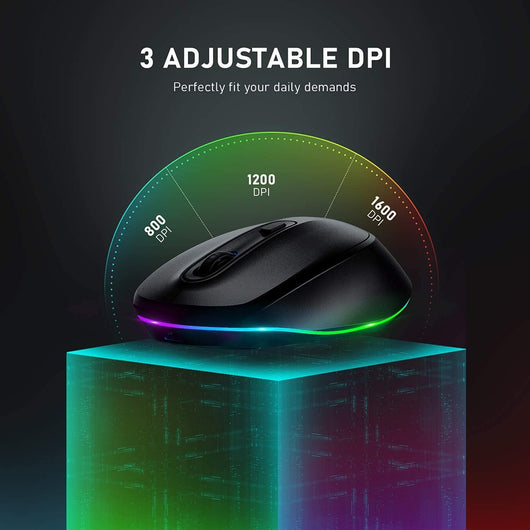 Ratón Inalámbrico Ergonómico 24g Recargable 1600dpi - Image 28