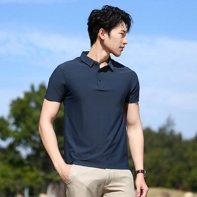 Polo Deportivo Hombre Ice Silk Elástico sin Costuras - Image 13