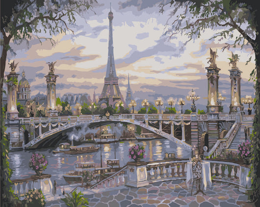 Kit de Pintura al Óleo Digital - Paisaje con Flores - Image 24