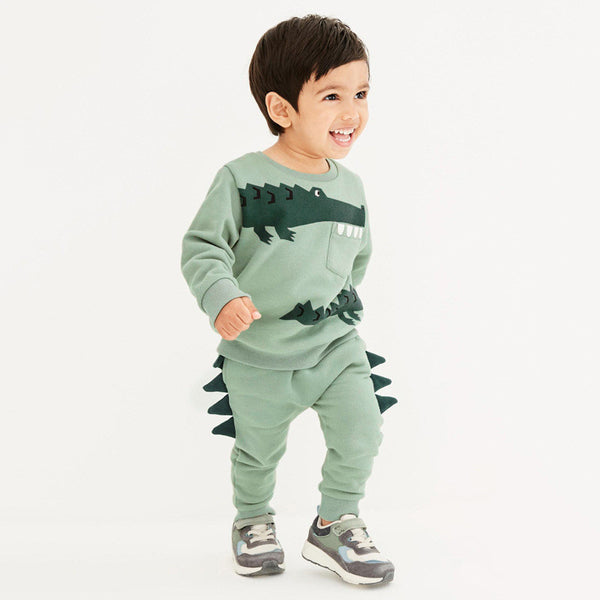 Conjunto de Polar Infantil Estampado - Manga Larga Otoño Invierno - Image 4