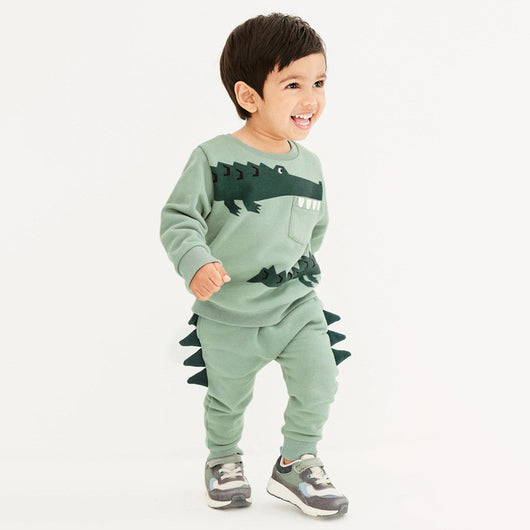 Conjunto de Polar Infantil Estampado - Manga Larga Otoño Invierno - Image 4