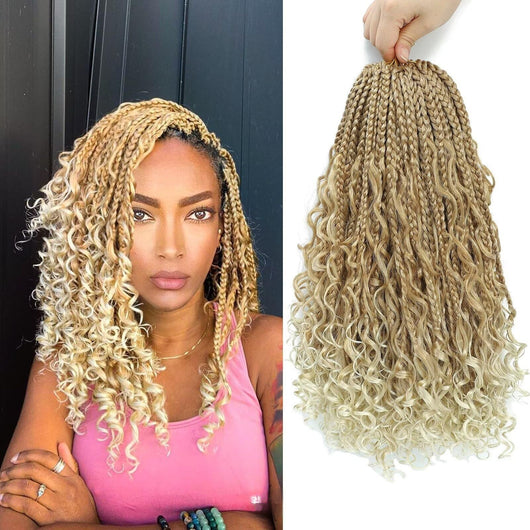 Peluca de Cabello Sintético con Trenzas de Tres Hilos - Image 14