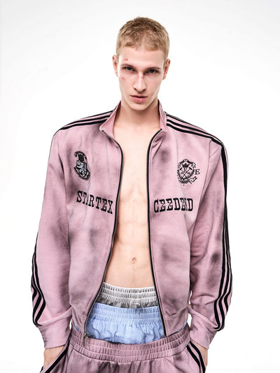 Chaqueta de Cuello Alto Estilo Americano Desgastado para Otoño e Invierno - Image 10