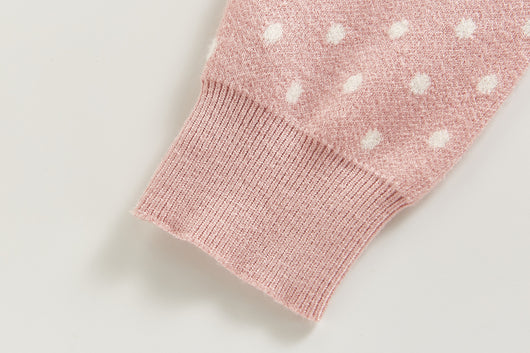 Pantalones de Punto de Algodón con Lunares para Niños - Image 2