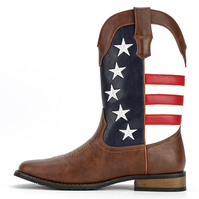 Bota Vaquera Occidental Estrella de Cinco Puntas para Hombre - Image 3