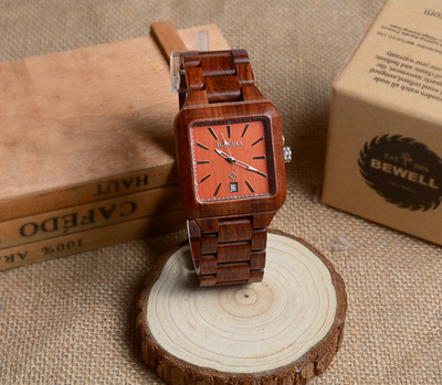Reloj de Cuarzo para Hombre Estilo Europeo Bambú Elegante - Image 4
