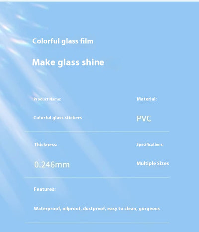Película de Vidrio Decorativa con Efecto Piedra Láser Multicolor - Image 8