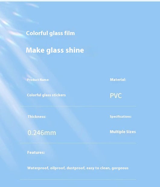 Película de Vidrio Decorativa con Efecto Piedra Láser Multicolor - Image 8