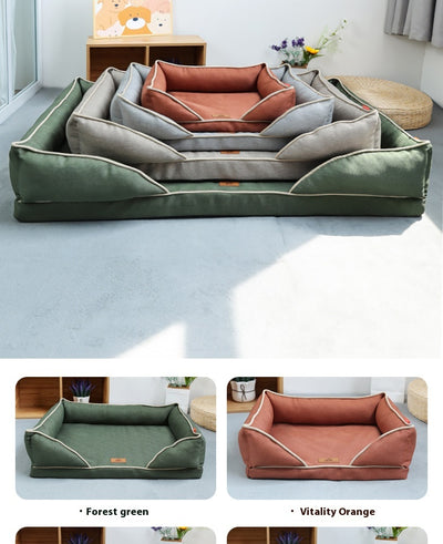 Cama Nido para Perros de Lino Extraíble y Lavable - Uso Todo el Año - Image 20