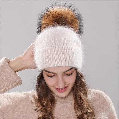 Boina de Conejo Angora para Niña - Gorro Otoñal Elegante - Image 15