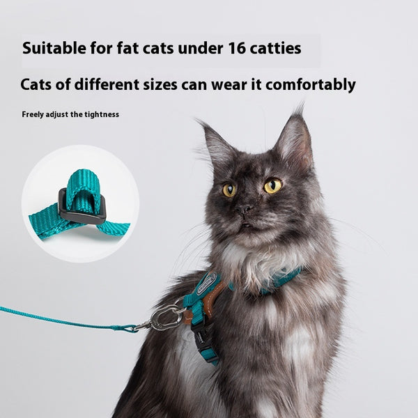 Arnés de Tracción en I para Gatos - Chaleco Pectoral y Dorsal