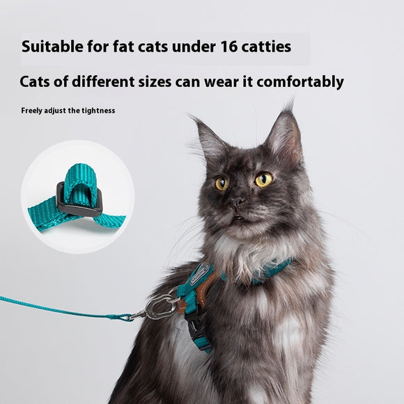 I-Type Traction Harness for Cats - Chest and Back Vest