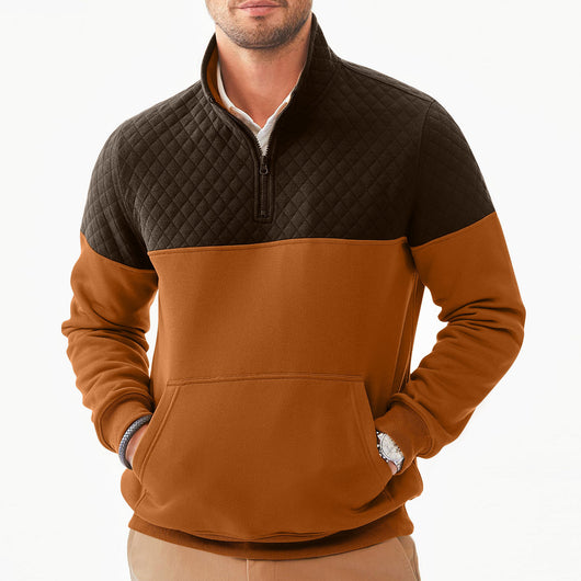Sudadera con Capucha Color Block Casual para Hombre - Image 36