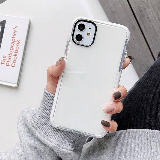 Funda Transparente Bicolor Antigolpes para Celular
