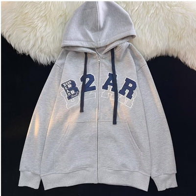 Chaqueta Beisbolera Oversized con Cuello de Solapa - Image 17