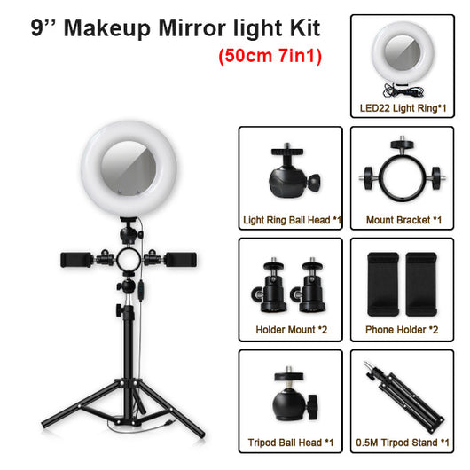Trípode LED Ajustable Multifunción Compatible con Apple - Image 17