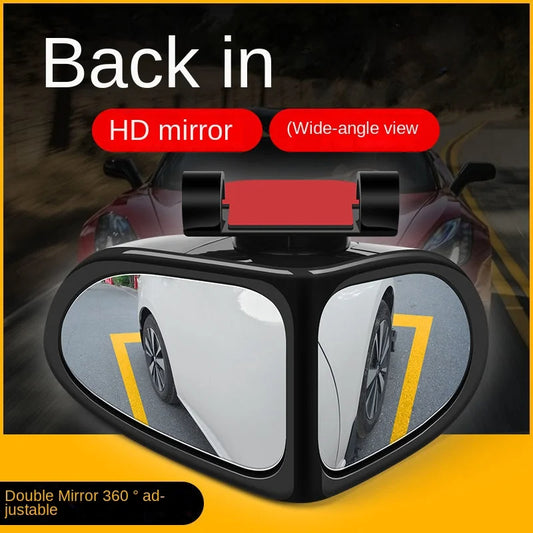 Espejo Auxiliar 360° para Auto - Visión Panorámica Doble Cara para Reversa y Puntos Ciegos - Image 2