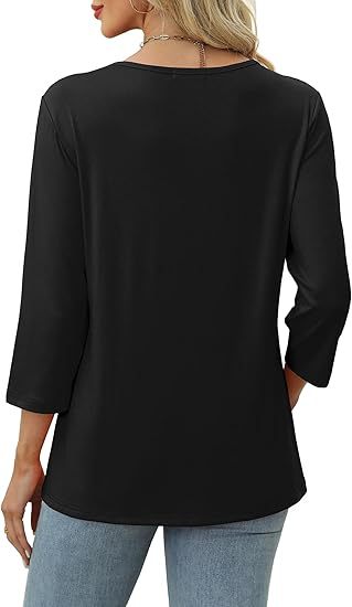 Blusa Casual Mujer Cuello V Botones - Estilo Europeo Otoño - Image 23