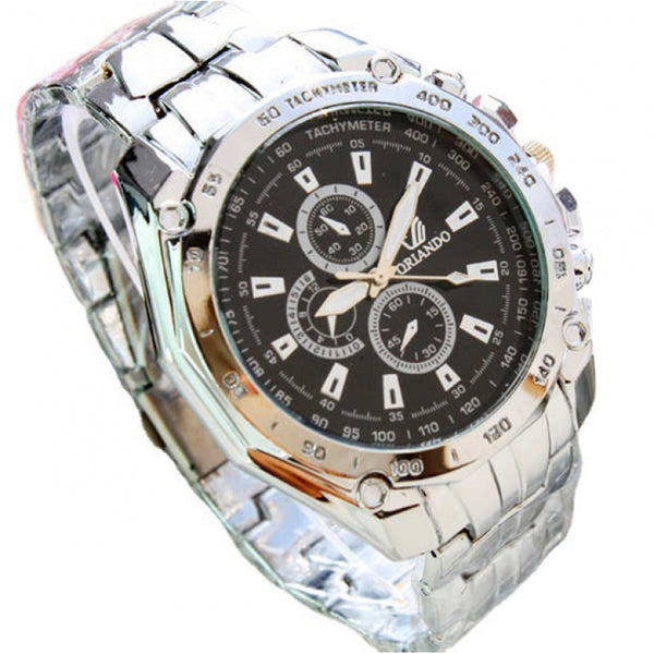 Reloj de Hombre con Correa de Acero Inoxidable