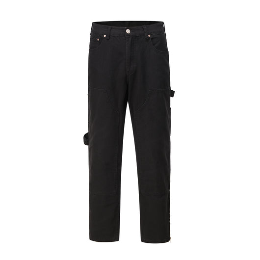 Pantalones Casuales de Madera para Hombre - Estilo Moderno y Versátil - Image 5