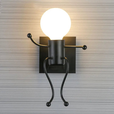 Lámpara de Villano Cartoon para Mesita de Noche - Diseño Minimalista en Hierro - Image 14