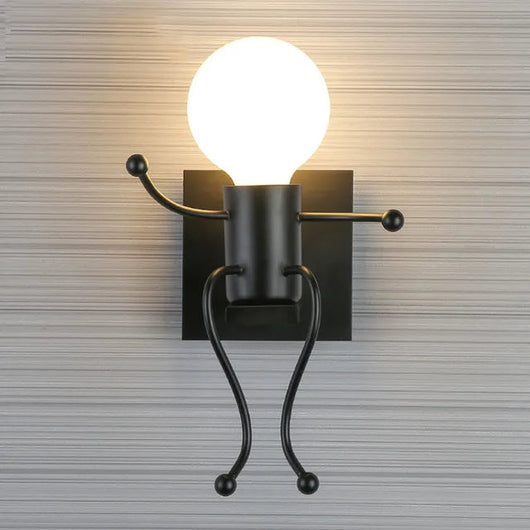 Lámpara de Villano Cartoon para Mesita de Noche - Diseño Minimalista en Hierro - Image 14