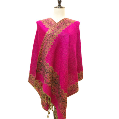 Bufanda Jacquard de Cachemira Suave con Borlas de Cashew - Image 22