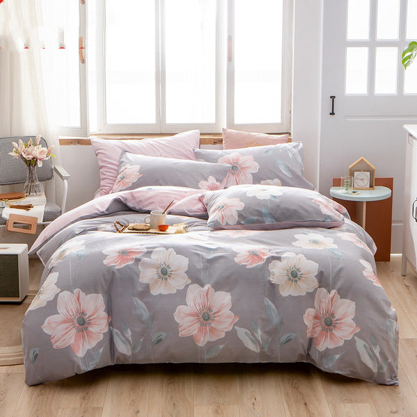 Juego de Cama de Algodón 4 Piezas