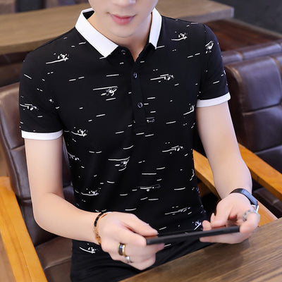 Playera de Contraste Manga Corta para Verano - Image 10