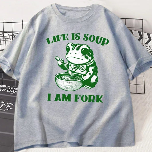 Camiseta Suelta de Manga Corta Cuello Redondo para Hombre y Mujer - Image 6