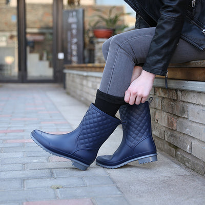 Botas Casuales a Cuadros para Mujer - Image 3