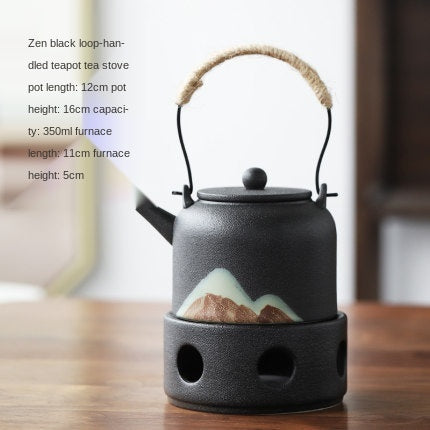 Juego de Té Japonés con Calentador de Cerámica - Image 18