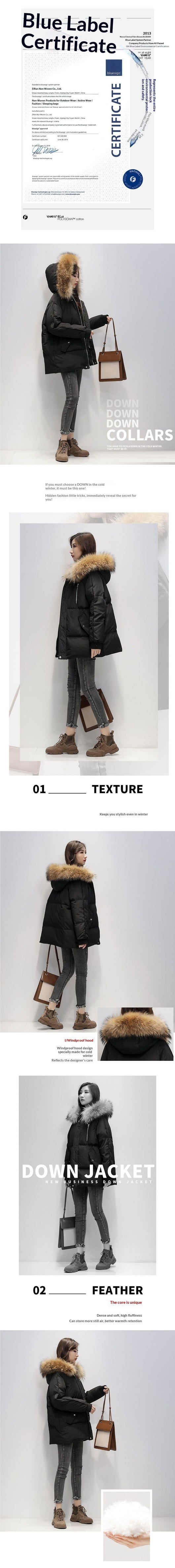 Chaqueta Acolchada Corta Talla Grande para Mujeres Petite - Image 9