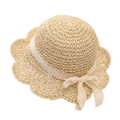 Sombrero de Paja Infantil con Ala Ancha Protección Solar UV - Image 5