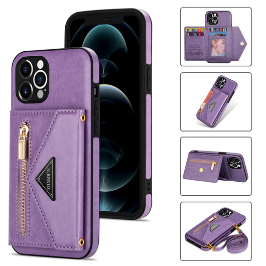 Funda Crossbody para Teléfono con Correa de Cuero e Inserción de Tarjetas - Image 9