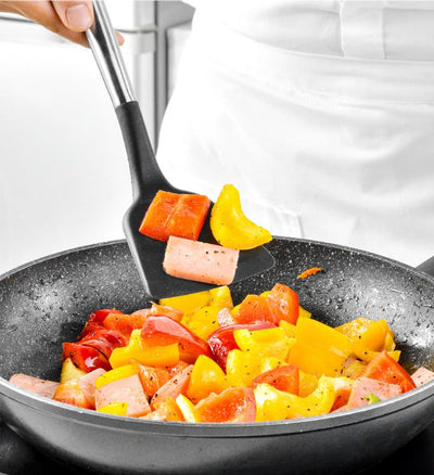 Juego de Utensilios de Cocina en Silicona con Mango de Acero Inoxidable - Image 4