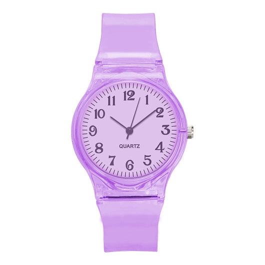 Reloj de Moda con Correa Transparente y Esfera de Color - Image 7