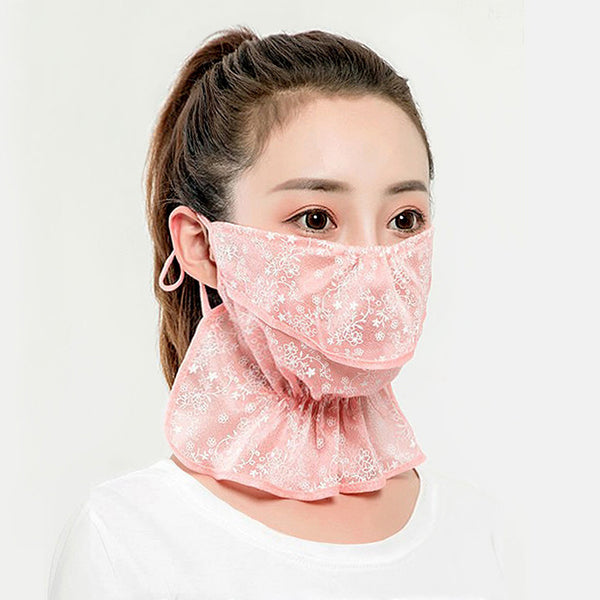 Máscara de Protección Solar Ice Silk - Protección Cuello y Rostro Transpirable